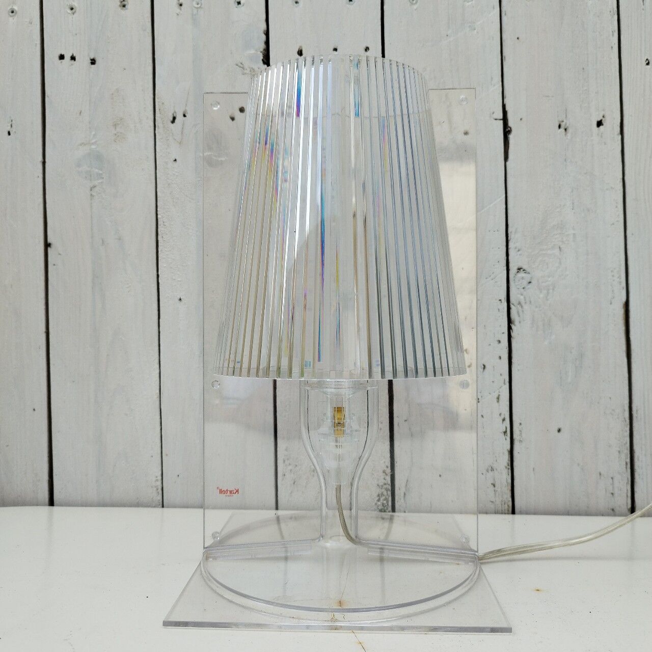 Table lamp Kartell model take, trendy design