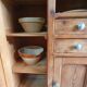 Small cabinet made of raw wood