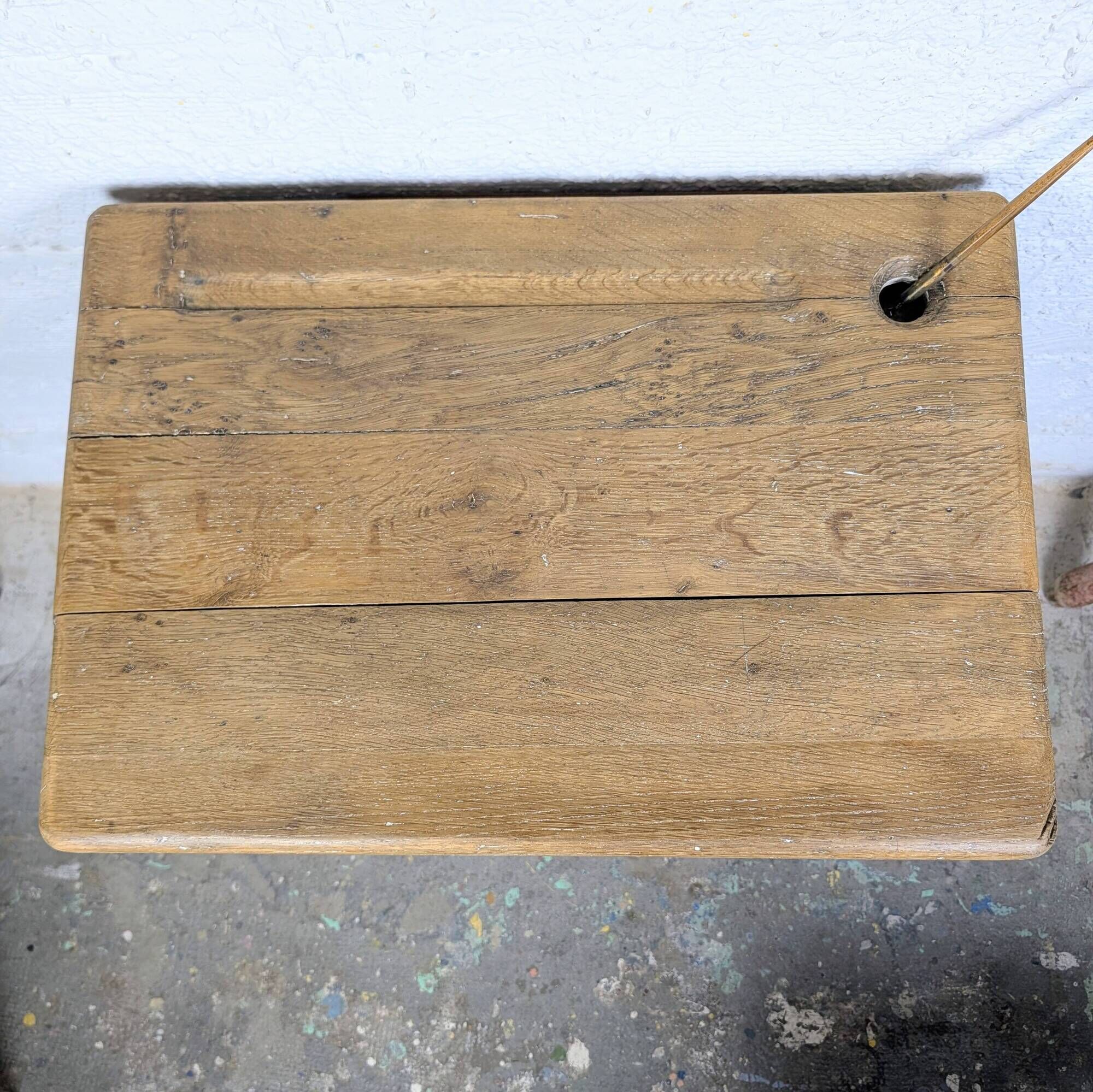 Vintage desk for a large schoolboy.