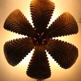 Wall light, ceiling light in gilded metal with gold leaf, 1970-1980