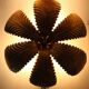 Wall light, ceiling light in gilded metal with gold leaf, 1970-1980