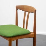 Chaise danois Bramin, teck, refait à neuf