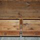 European Hand-Painted Wardrobe in Solid Oak circa 1800