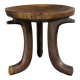 Handmade midcentury African tribal Jimma or Oromo tripod stool side table