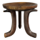 Handmade midcentury African tribal Jimma or Oromo tripod stool side table
