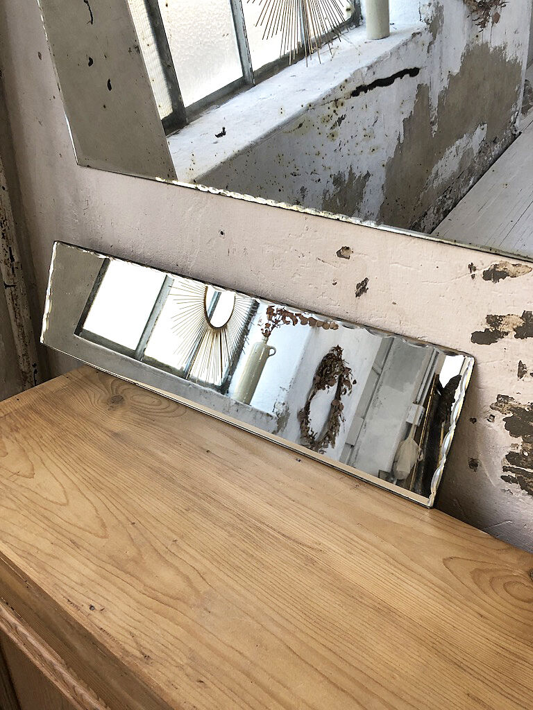 Miroir biseauté années 50 18x70cm