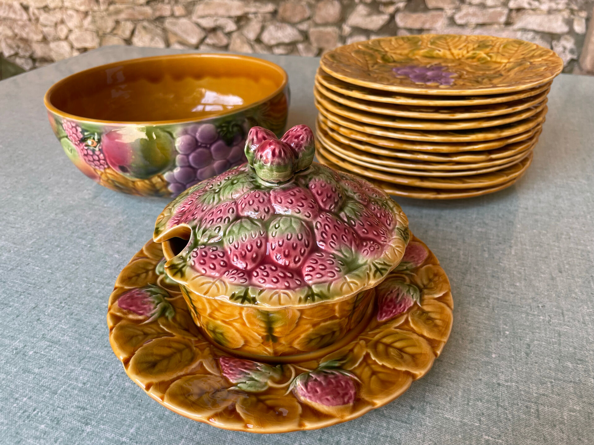 Dessert service Sarreguemines