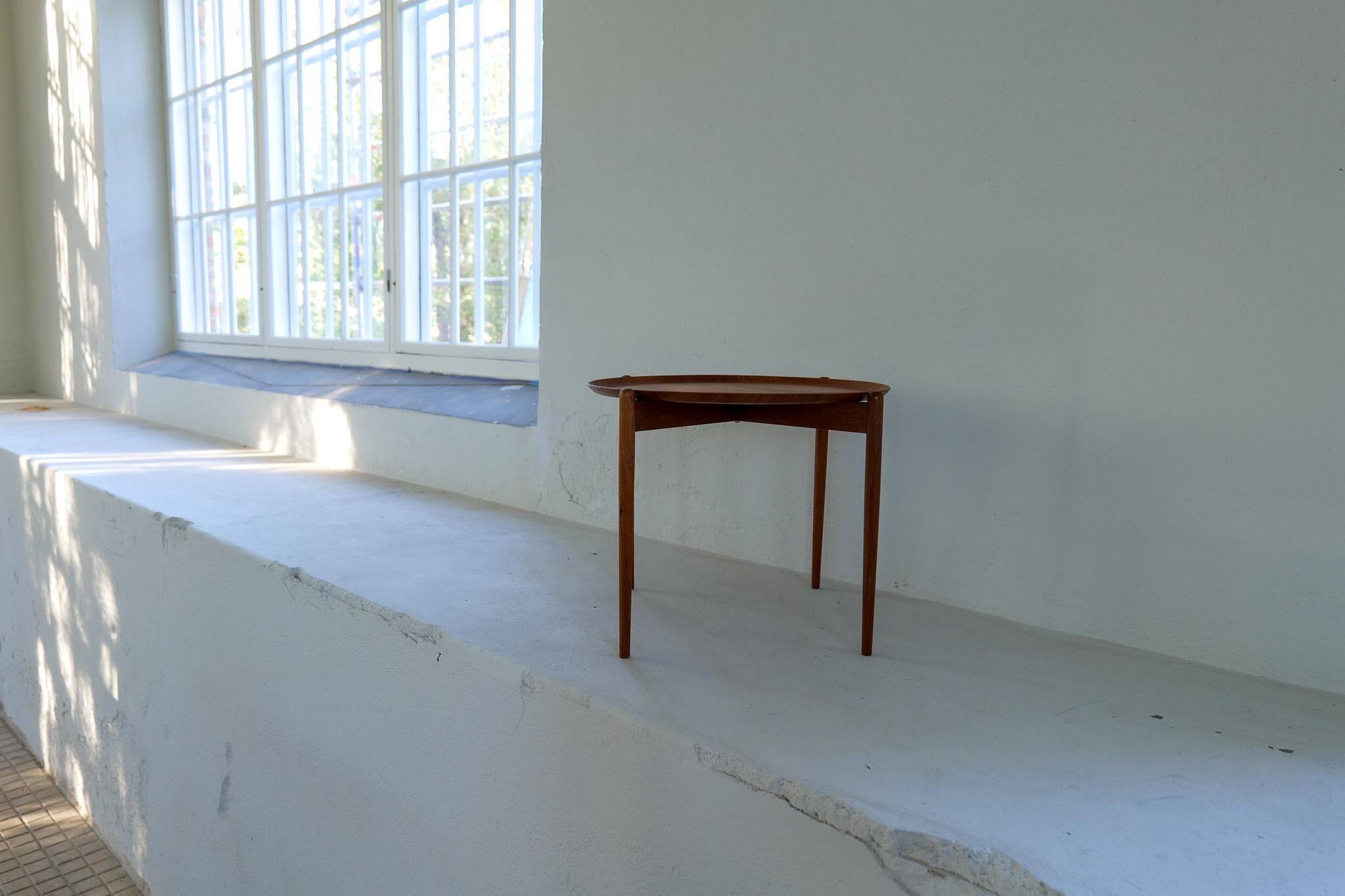 Mid-century modern teak side table/tray Sweden 1960s