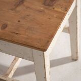 Antique white wooden bedside table (circa 1920)