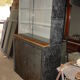 Buffet or Bookcase 2 bodies in polished and varnished steel circa 1960