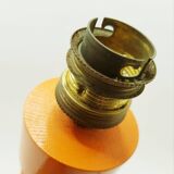 Lampe de table en bois des années 1970