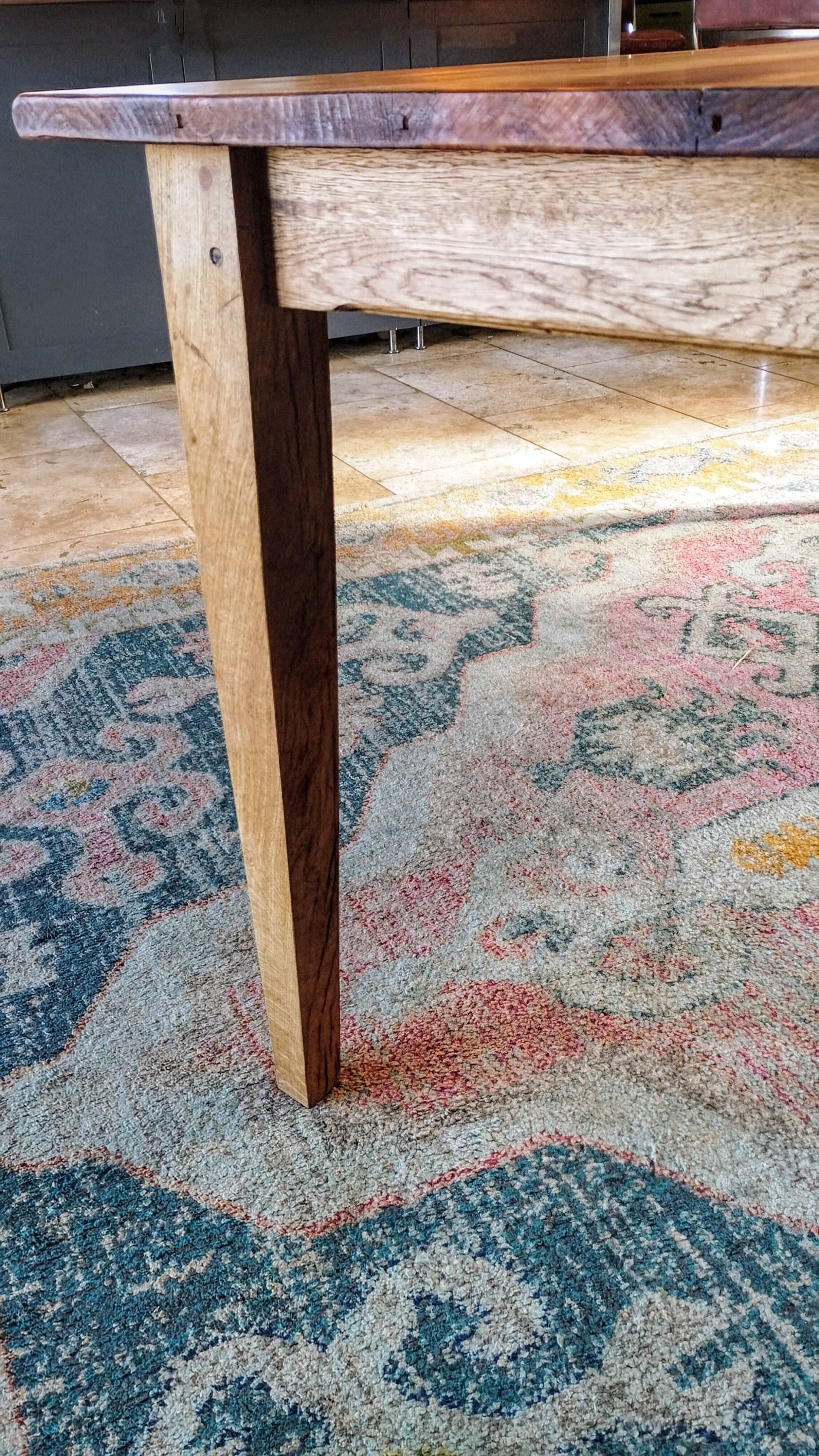 Danish Farmhouse Table with Patina