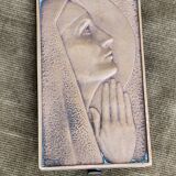 Bronze plaque of the Virgin Mary by Max Le Verrier