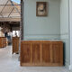 Vintage sideboard with sliding doors (renovated)