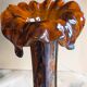 Artistic vase signed M. Venys – vintage marbled glass – 31 cm