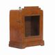 Small old wall display case clock box patina original india