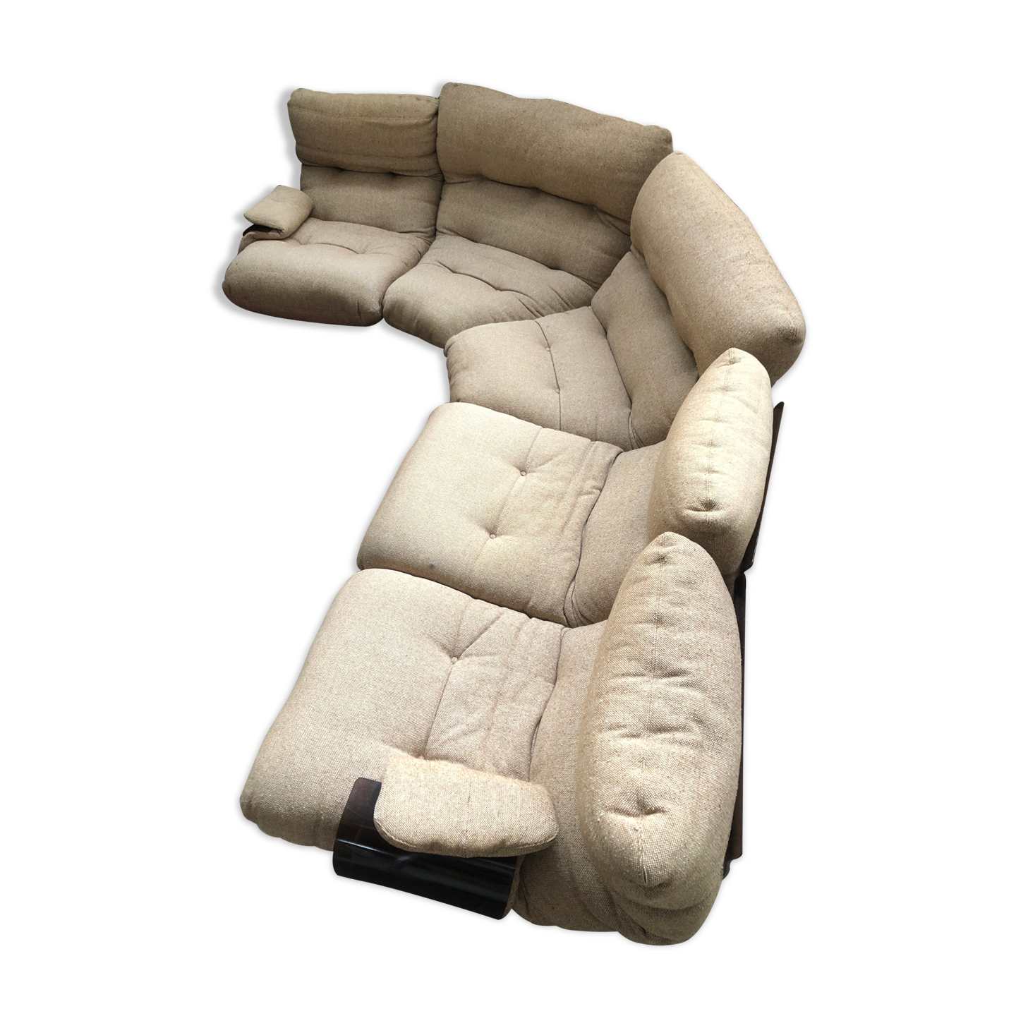 Corner salon marsala by Michel Ducaroy for Ligne Roset 1970