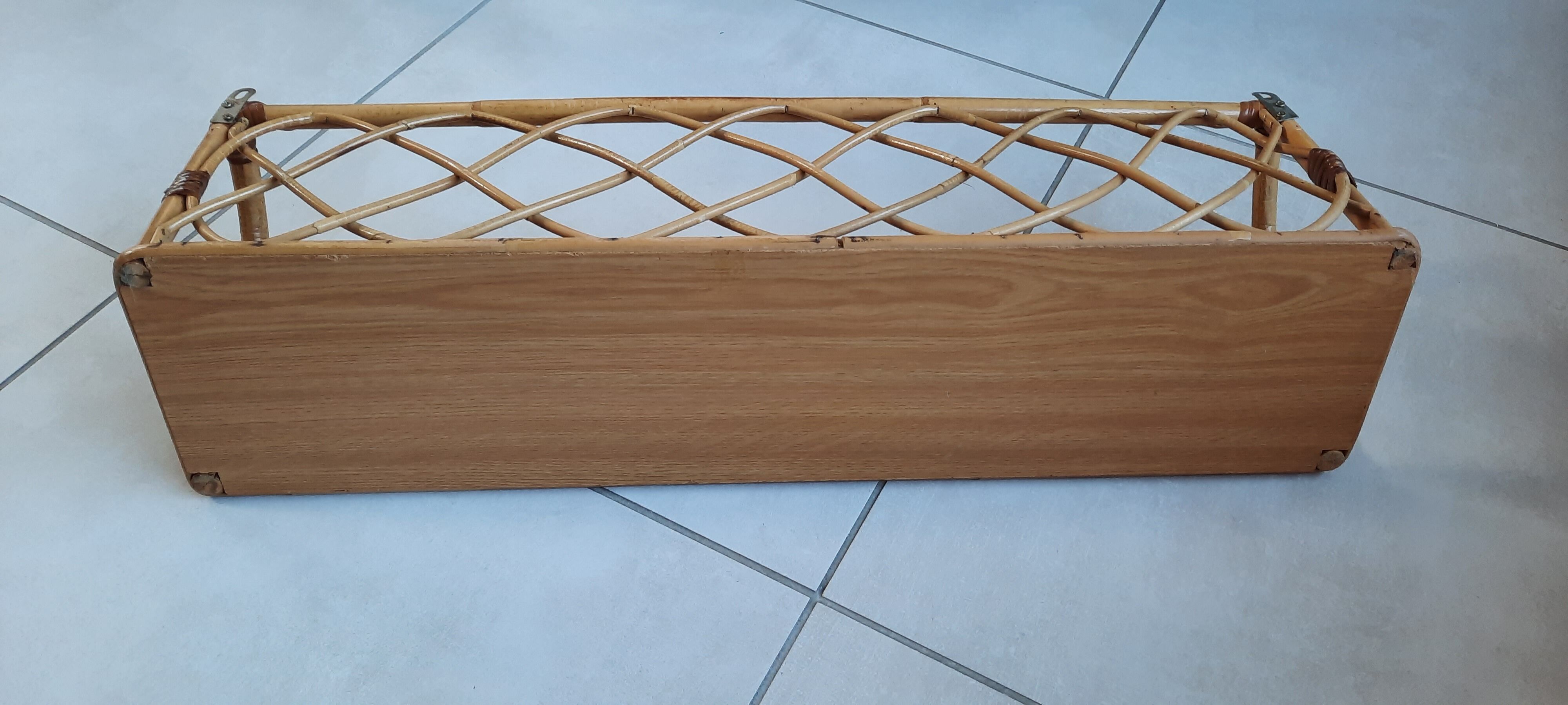 Vintage rattan floor