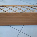 Vintage rattan floor