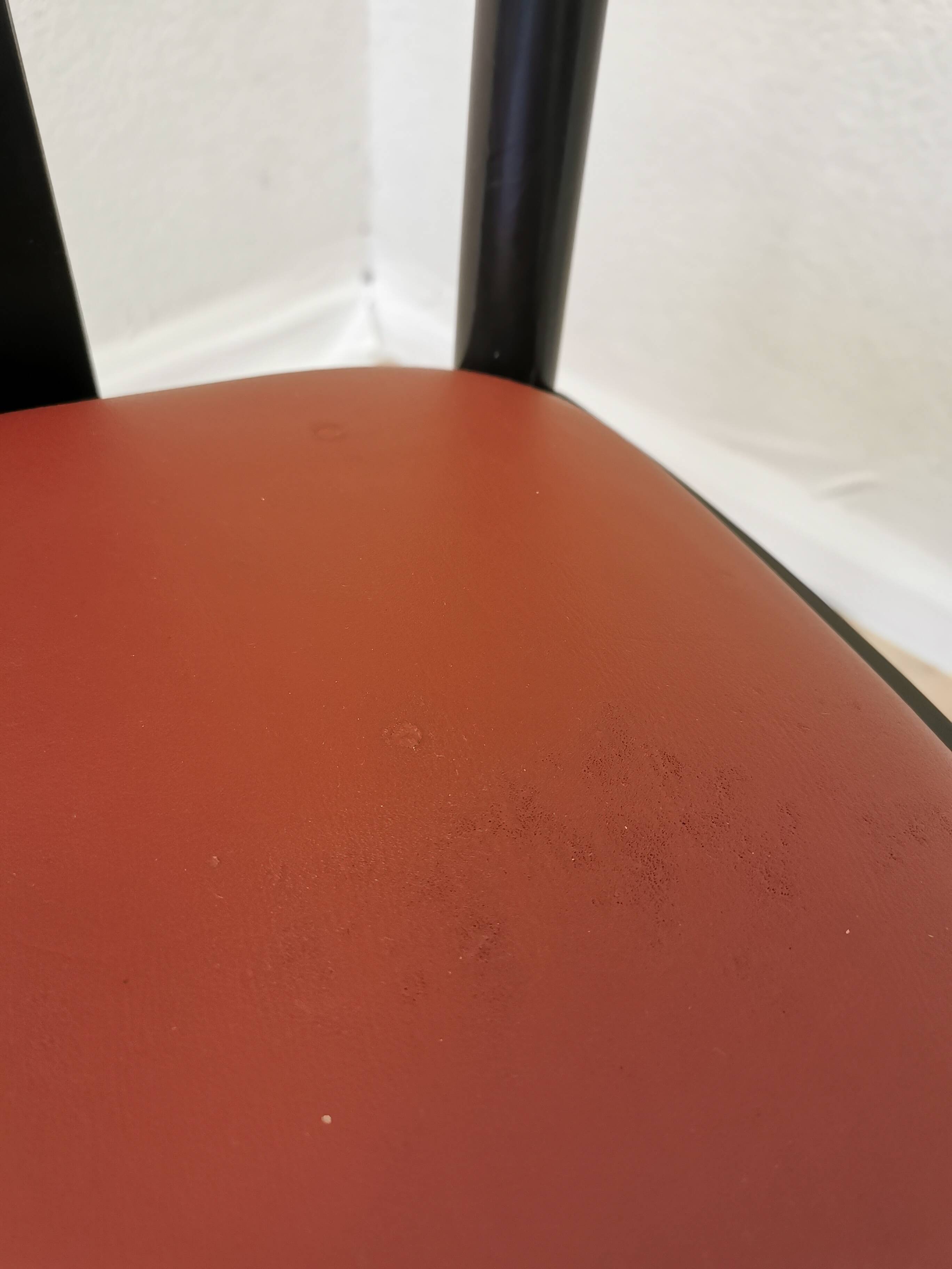 Vintage THONET Bentwood Dining Chair: Postmodern Brown Leather Seat