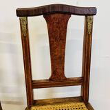 Pair of Louis XVI style caned chairs