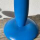 Blue and yellow turned wood lamp SCE 1990