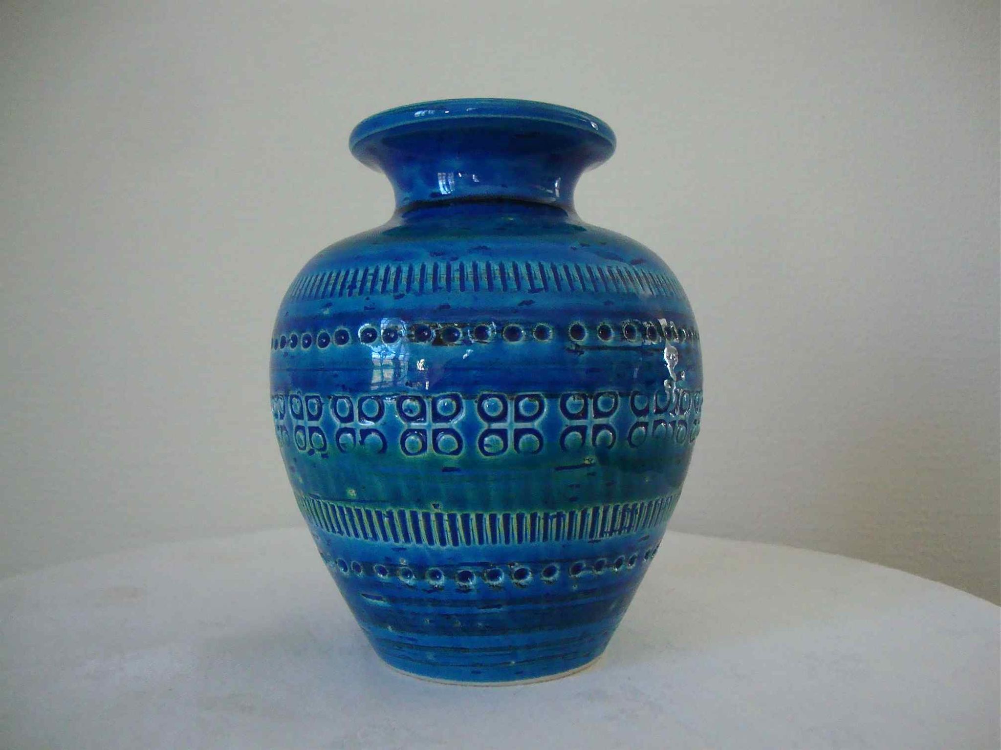 Vase Aldo Londi Rimini blu