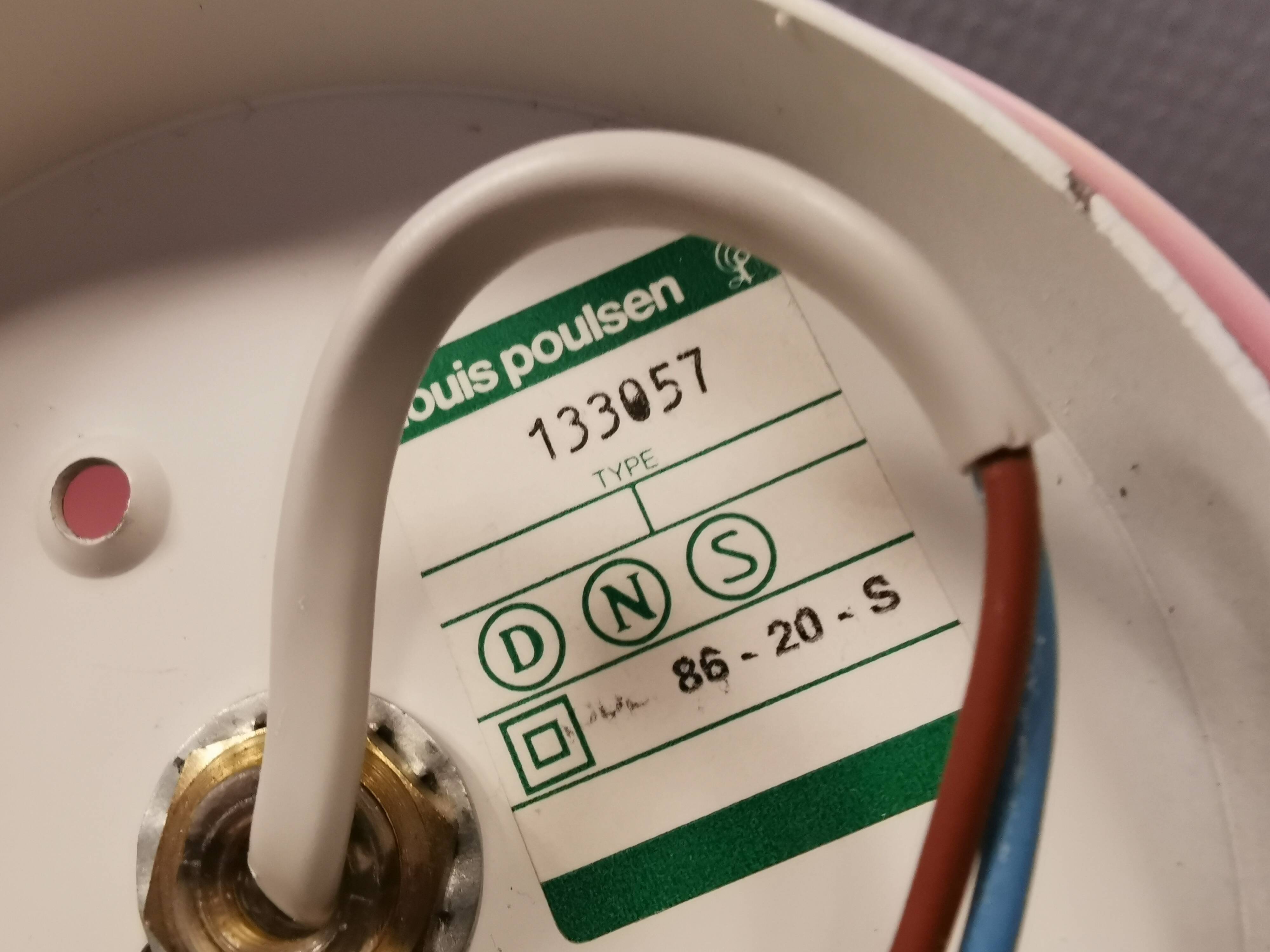 PH Wall lamp / Bedside lamp designed in 1961, model PH-HAT