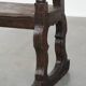 Banc de hall anglais antique du début du 19e siècle en chêne