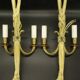 Large pair of wall lights, eagle heads, Louis XVI style from Hettier Vincent - gilded bronze