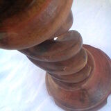 Wood candlestick