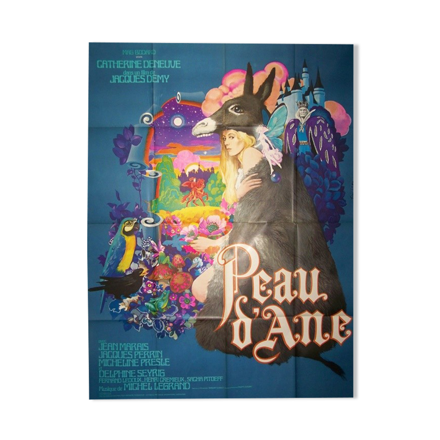 sublime original poster of 1970 Donkey skin 120x160 cm Jacques Demy Jim Léon