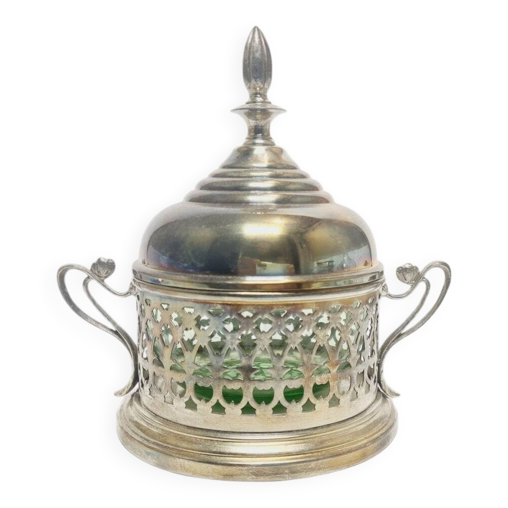 Art Nouveau Polish candyer from Plewkiewicz, Warsaw, 1890s