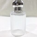 Crystal and silver toilet bottle Saglier Frères