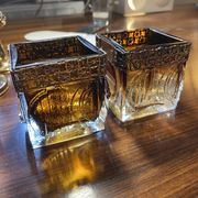 Scandinavian glassware set by Pentti Sarpaneva Turun Hopea Finland for Oy Kumela circa 1972