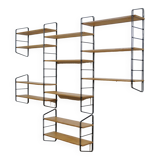 1970s modular wall-mounted bookcase shelf
