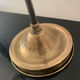 Lamp on foot brass tulip glass paste Muller Frères Luneville