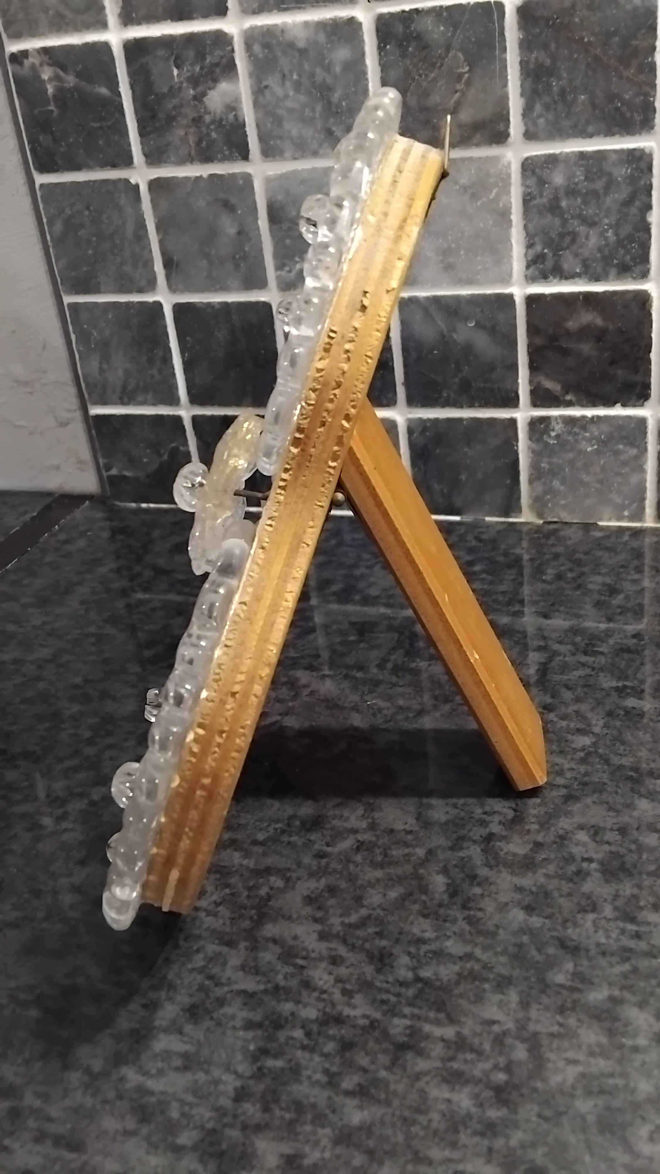 Vintage tabletop mirror, venetian murano glass