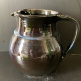 Blue earthenware pitcher