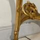Console style louis xv, bois dorée et marbre, xixème siècle