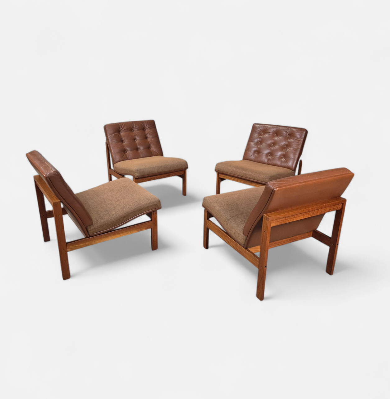 Ole Gjerløv Knudsen France & Søn modular sofa Danish 60's chairs