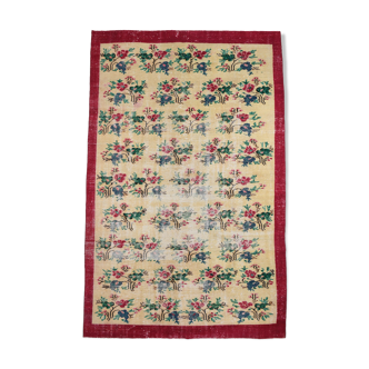 Tapis vintage floral oversize 309x202cm