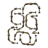 Antique furniture handle 1 set of 8 complete handles