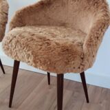 Pair fur armchair 1970