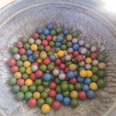 Set of 149 old marbles