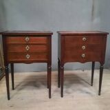 Louis XVI style bedside table from the nineteenth century.