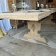 Monastery table with extensions in solid oak
