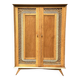 Armoire parisienne bois et rotin