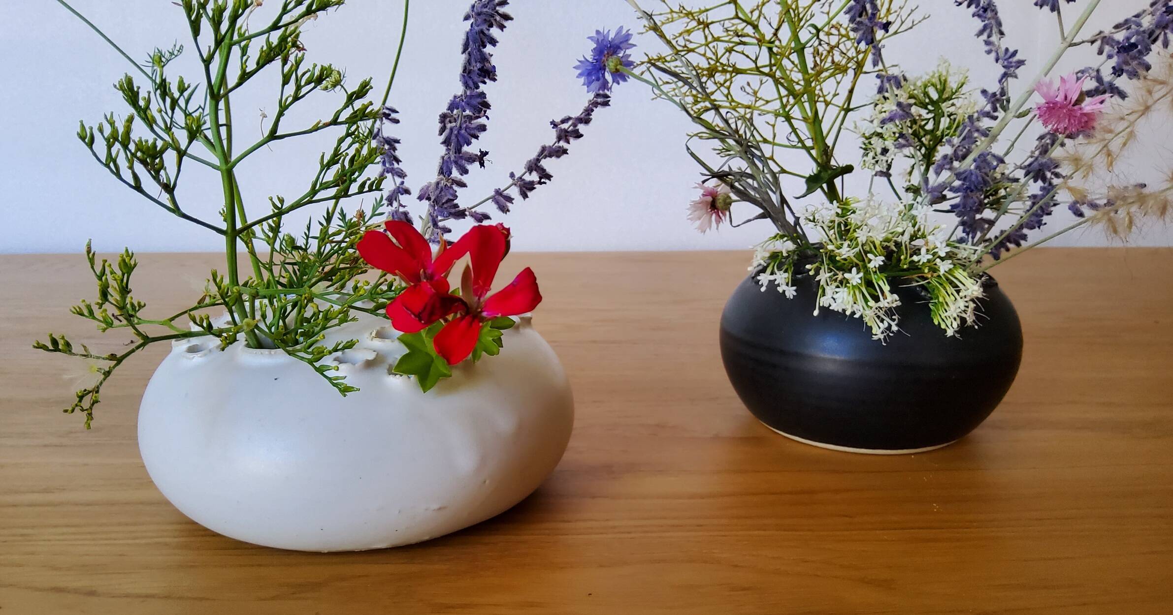 Black ceramic vase from Denmark