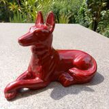 German shepherd dog red vintage